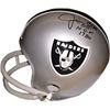 Image 1 : Jim Otto Signed Oakland Raiders TB 2Bar Mini Helmet HOF 1980 (Left Side Sig)