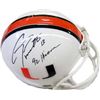Image 1 : Gino Torretta Signed Miami Hurricanes Mini Helmet 92 Heisman
