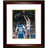 Image 1 : Christian Laettner Signed Duke Blue Devils Vertical 8X10 Photo Custom Framed 1992 The Shot Vs KY Buz