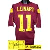 Image 1 : Matt Leinart Signed USC Trojans Maroon Custom Jersey 04 Heisman- Leinart Hologram