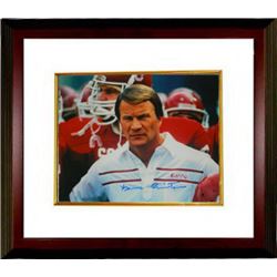 Barry Switzer Signed Oklahoma Sooners 16X20 Color Photo Custom Framed (Close Up)