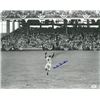 Image 1 : Duke Snider Signed Brooklyn Dodgers B&W 16X20 Photo (Jumping)- JSA Hologram