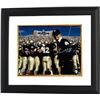 Image 1 : Lou Holtz Signed Notre Dame Fighting Irish 8X10 Photo Custom Framed (Horizontal-Scoreboard)- Steiner