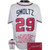 Image 1 : John Smoltz Signed Atlanta Braves White Prostyle Jersey W/ Embroidered Stats- JSA Hologram (2015 HOF
