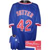 Image 1 : Bruce Sutter Signed Chicago Cubs Blue Prostyle TB Jersey HOF 2006
