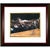 Image 1 : Dennis Rodman Signed Chicago Bulls 16X20 Photo Custom Framed Diving (Blue Sig)- JSA Hologram