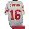 Image 1 : Len Dawson Signed Kansas City Chiefs White TB Prostyle Jersey HOF 87