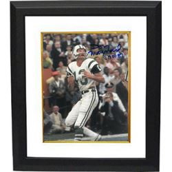 Don Maynard Signed New York Jets 8X10 Photo Custom Framed HOF 87