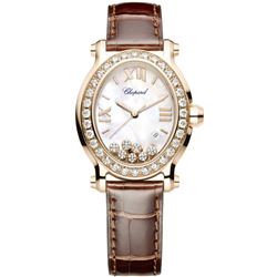 Chopard  Happy Sport Oval 7 Floating Diamonds  Women Watch
