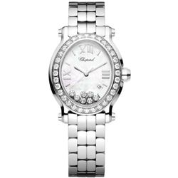 Chopard  Happy Sport Oval 7 Floating Diamonds  Women Watch