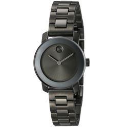 Movado  Bold  Gunmetal Ion-Plated 25Mm  Women Watch