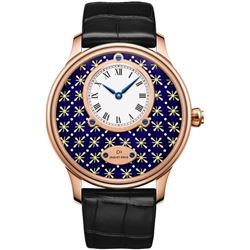 Jaquet Droz  Les Ateliers DArt Petite Heure Minute Paillonnee  Men Watch