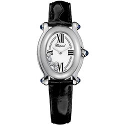 Chopard  Happy Sport Oval 5 Floating Diamonds  Women Watch