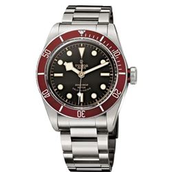 Tudor  Heritage  Black Bay Red Steel  Men Watch