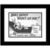Image 1 : What's Up Doc? Bugs Bunny 16X20 Lobby Card Giclee