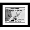 Person  To Bunny - 16X20 Lobby Card Giclee