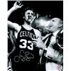 Image 1 : Larry Bird Signed 'Cigar' Celebration B&W 8X10 Photo W/Red Auerbach