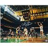 Image 1 : Larry Bird Signed Celtics Action 16X20 Photo Vs Lakers