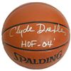 Image 1 : Clyde Drexler Signed Spalding NBA Indoor/Outdoor Basketball W/HOF'04