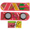 Image 1 : Michael J Fox Signed Back To The Future Pink Hover Board
