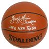 Image 1 : George Gervin Signed Spalding Indoor/Outdoor Basketball W/3-Inscriptions
