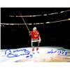 Image 1 : Bobby Hull Signed Blackhawks On Center Ice 8X10 Photo W/HOF 1983