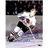 Image 1 : Bobby Hull Signed Chicago Blackhawks Color Action With Puck 8X10 Photo W/HOF 1983