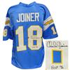 Image 1 : Charlie Joiner Signed Powder Blue Throwback Custom Football Jersey W/HOF 96