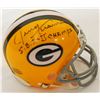 Image 1 : Jerry Kramer Signed Green Bay Packers Throwback Riddell Mini Helmet W/SB I, II Champs