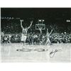 Image 1 : Christian Laettner Signed Duke Blue Devils B&W 'The Shot' Celebration Vs Kentucky 16X20 Photo