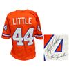 Image 1 : Floyd Little Signed Orange Throwback Custom Football Jersey W/The Franchise