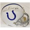 Image 1 : Robert Mathis Signed Colts Riddell Full-Size Replica Helmet