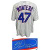 Miguel Montero Signed Chicago Cubs White Pinstripe Majestic Replica Jersey