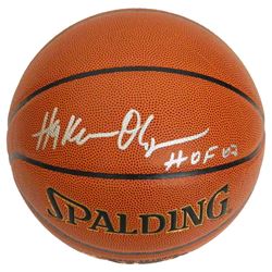 Hakeem Olajuwon Signed Spalding NBA Indoor/Outdoor Basketball W/HOF 08