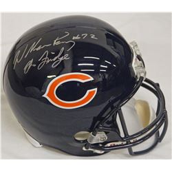William Perry Signed Bears Riddell Full-Size Replica Helmet W/The Fridge