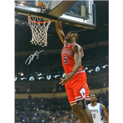 Bobby Portis Signed Bulls Action Dunk 16X20 Photo