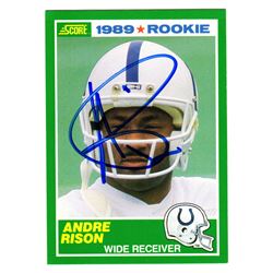 Andre Rison Signed Indianapolis Colts 1989 Score Rookie Card #272