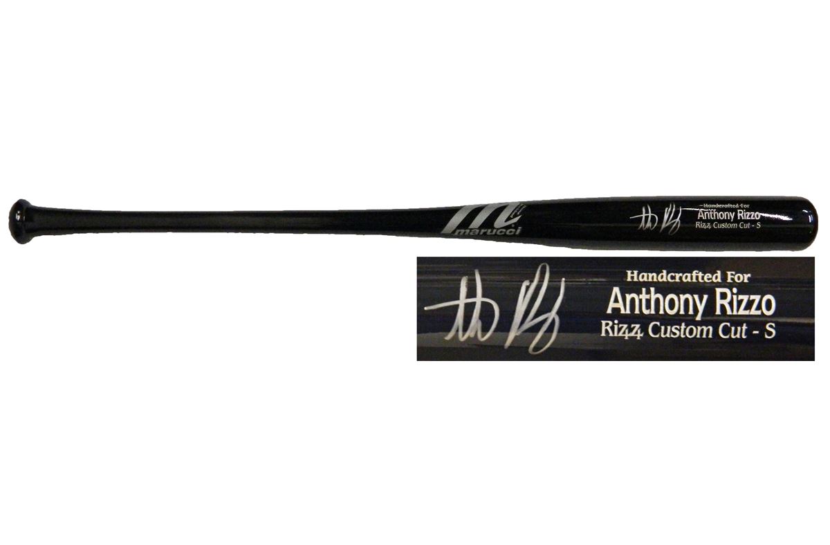 Anthony Rizzo Signed Marucci Black Name Engraved Baseball Bat
