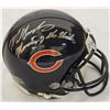 Image 1 : Mike Singletary Signed Bears Riddell Replica Mini Helmet W/Monsters Of The Midway