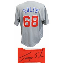 Jorge Soler Signed Grey Custom Jersey