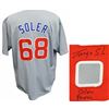 Image 1 : Jorge Soler Signed Grey Custom Baseball Jersey W/Soler Power