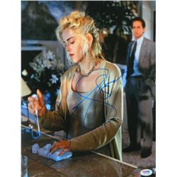 Sharon Stone Signed Basic Instinct With Ice Pick In Hand 11X14 Photo