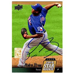 Pedro Strop Signed Texas Rangers 2010 Upper Deck Star Rookie Card #35