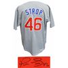 Image 1 : Pedro Strop Signed Grey Custom Jersey