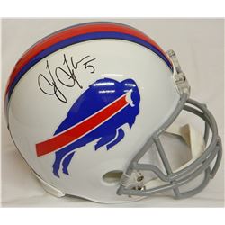 Tyrod Taylor Signed Buffalo Bills White Riddell Full Size Replica Helmet