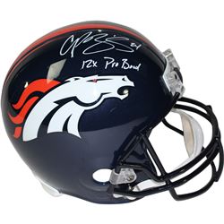 Champ Bailey Signed Denver Broncos Replica Helmet W/ "12X Pro Bowl" Insc