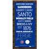 Image 1 : Andre Dawson Signed Cubs Subway Sign 10X20 Photo W/ Dirt Circle And Cubs Logo (MLB Auth)