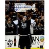 Image 1 : Drew Doughty Signed Los Angeles Kings 2014 Stanley Cup Overhead 16X20 Photo W/ "14 SC Champ"Insc.
