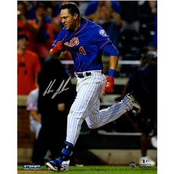 Wilmer Flores Signed Walk Off Home Run Celebration 8X10 Photo