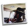 Image 1 : Walt Frazier Signed Sitting In Car 20X24 Canvas